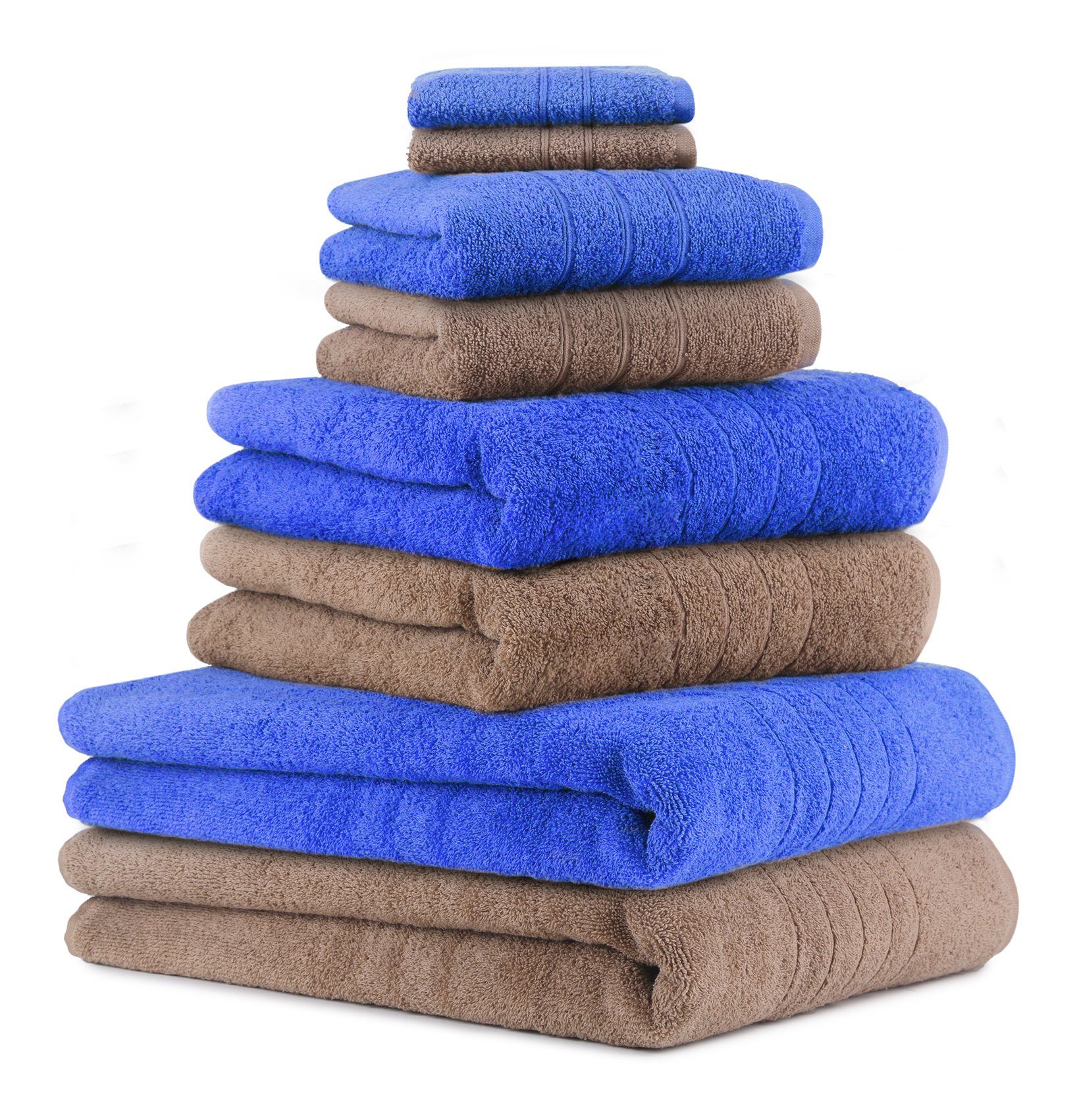 Heimtextilien Handtuch-Sets Betz Handtuch Set 8-TLG. Handtuch-Set Deluxe 100% Baumwolle 2 Badetücher 2 Duschtücher 2 Handtücher 