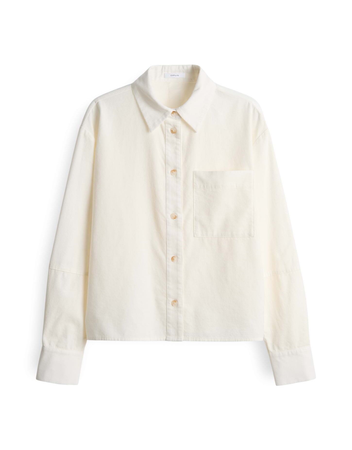 OPUS Langarmbluse FRONE aus BCI Cotton überschnittene Schulter mit Langarm, extrem weicher Griff