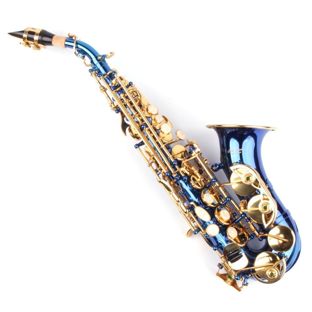 Karl Glaser Saxophon Sopran Saxophon gebogen, Hoch Fis Klappe