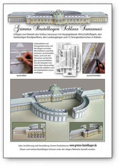 Grimm´s Bastelbogen Modellbausatz Schloß Sanssouci