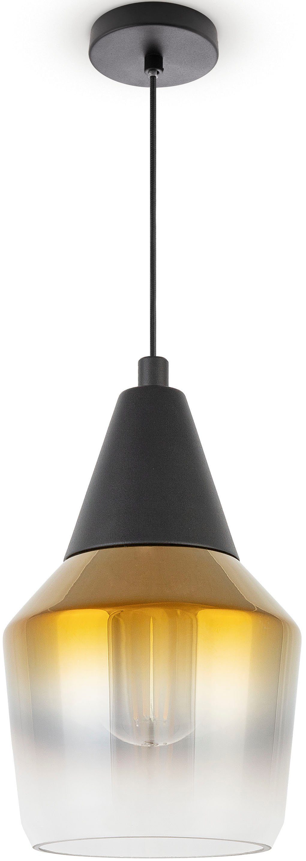 Home DIANA, Modern Esstisch Industrial Lampenschirm Glas ohne Paco E27 Deckenlampe Pendelleuchte Leuchtmittel, Vintage