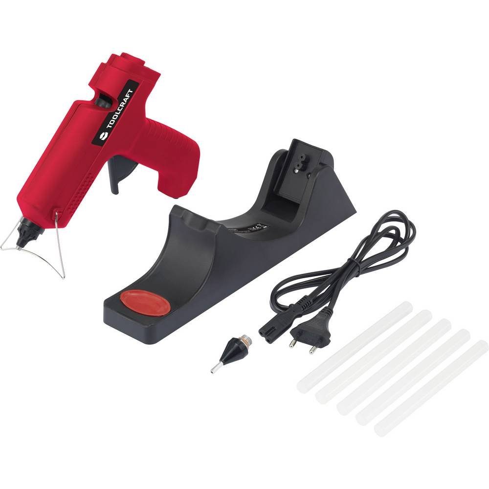 TOOLCRAFT Heißklebepistole kabellose Heißklebepistole 500 W 1553068, mit Zubehör