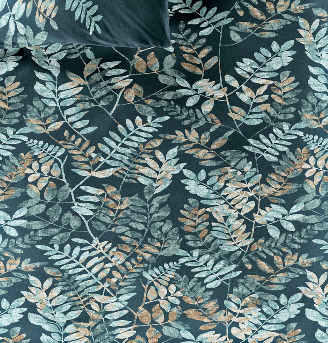 JACK Bettwäsche 135x200cm, Wellen Linien Braun Grau Bierbaum, Satin, 2 teilig, seidiger Glanz, elegantes Motiv