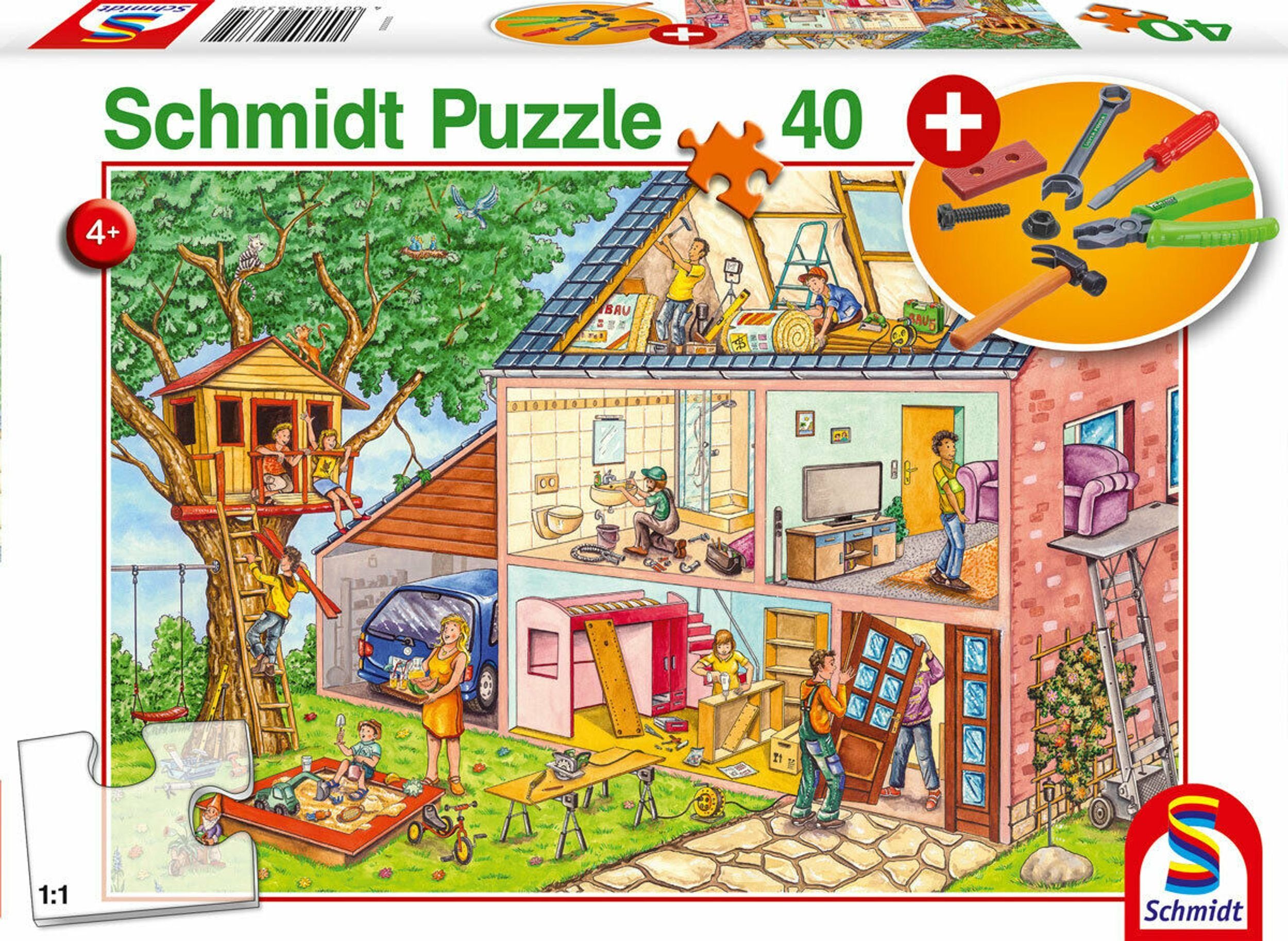Schmidt Spiele Puzzle Handwerker + Werkzeug günstig online kaufen
