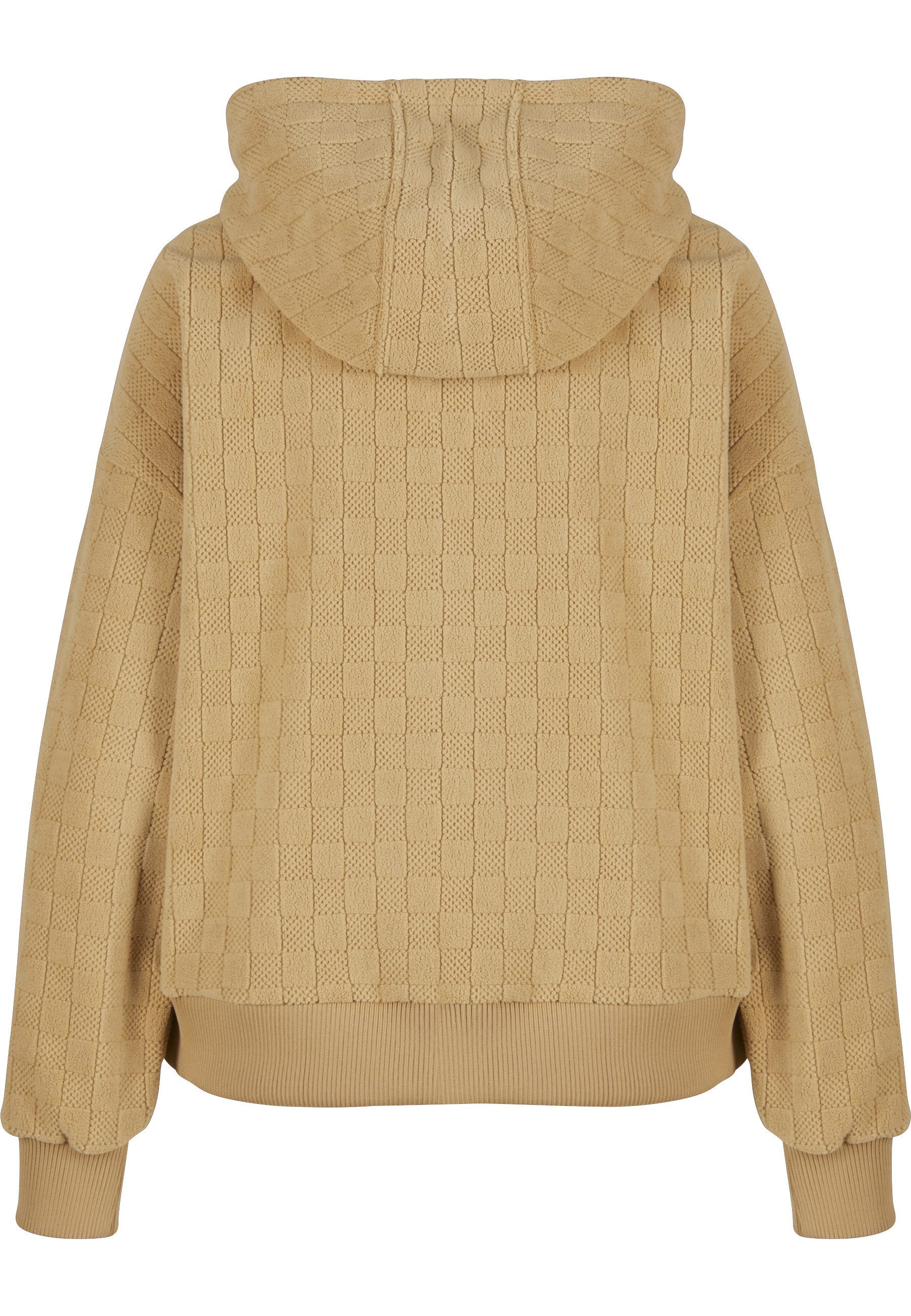 URBAN CLASSICS Kapuzensweatshirt Urban Classics Ladies Jacquard Velvet Over günstig online kaufen