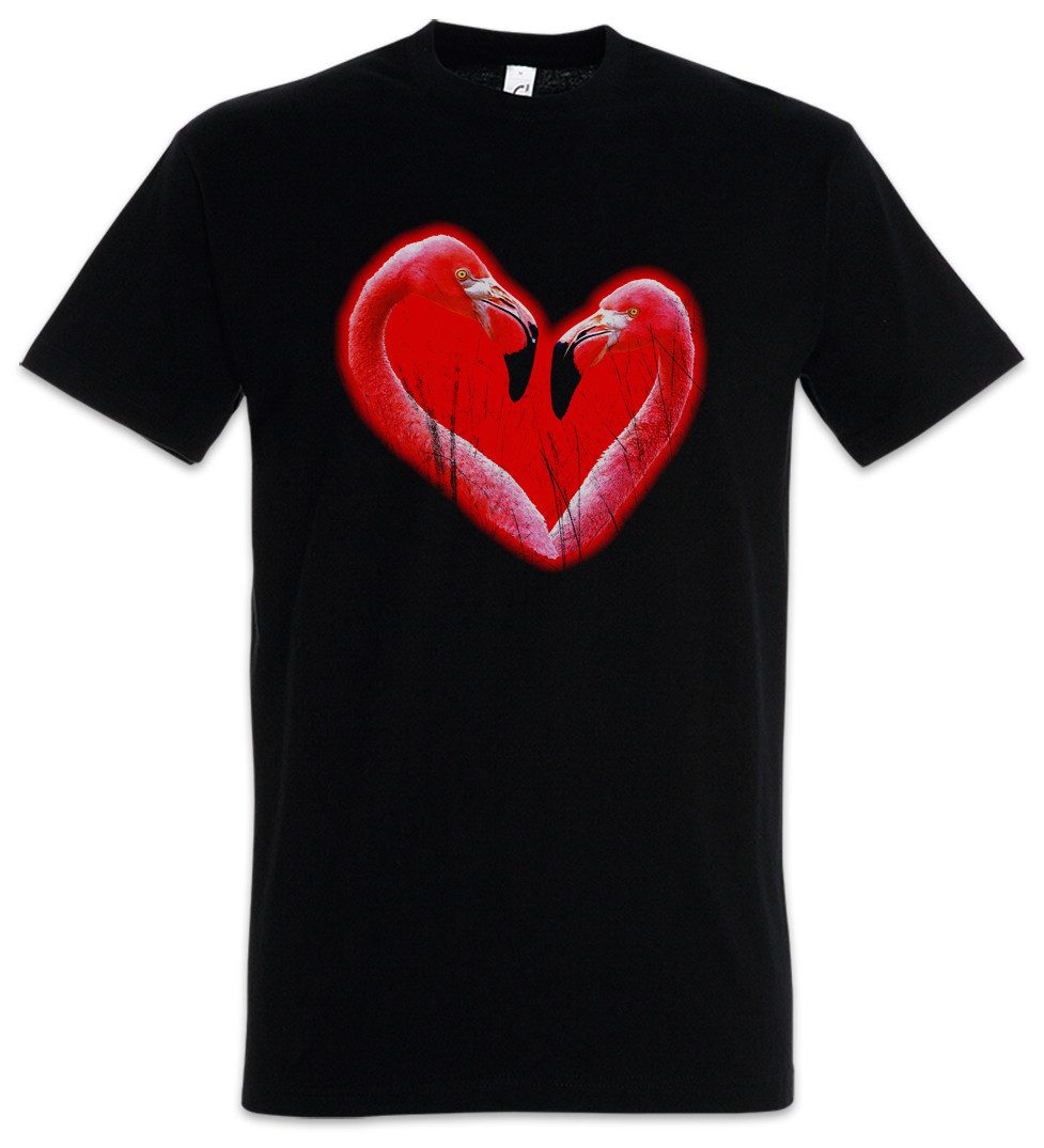 Urban Backwoods Print-Shirt Flamingo Heart II Herren T-Shirt Herz Heart Fla günstig online kaufen