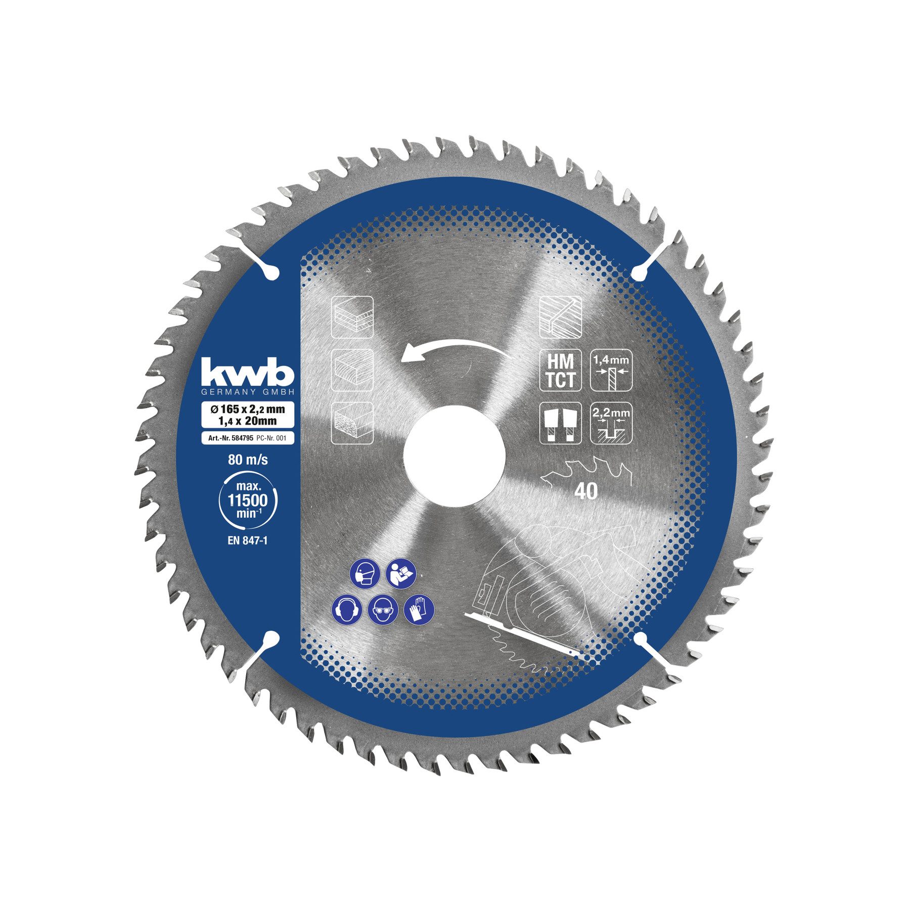 kwb Kreissägeblatt KWB Kreissägeblatt-Set, 584795, 165x20 günstig online kaufen