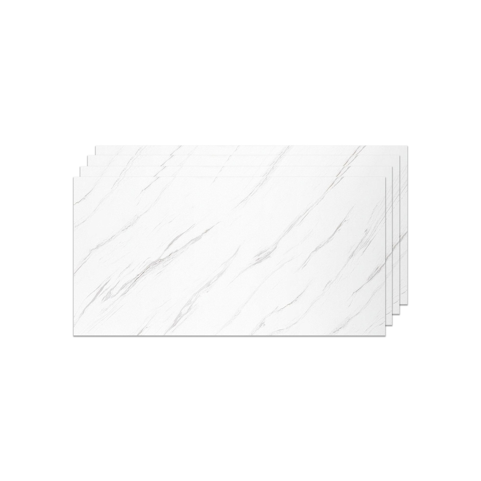 IZODEKOR 3D Wandpaneel PVC Wandverkleidung in Marmoroptik – Fliesenersatz für Bad & Küche, BxL: 60x120 cm, 0,72 qm, (wasserfest, kratzfest, pflegeleicht, direkt auf Fliesen montierbar, 1er- oder 4er-Set, optional mit Montagekleber) Direkt auf Fliesen montierbar, fleckenabweisend