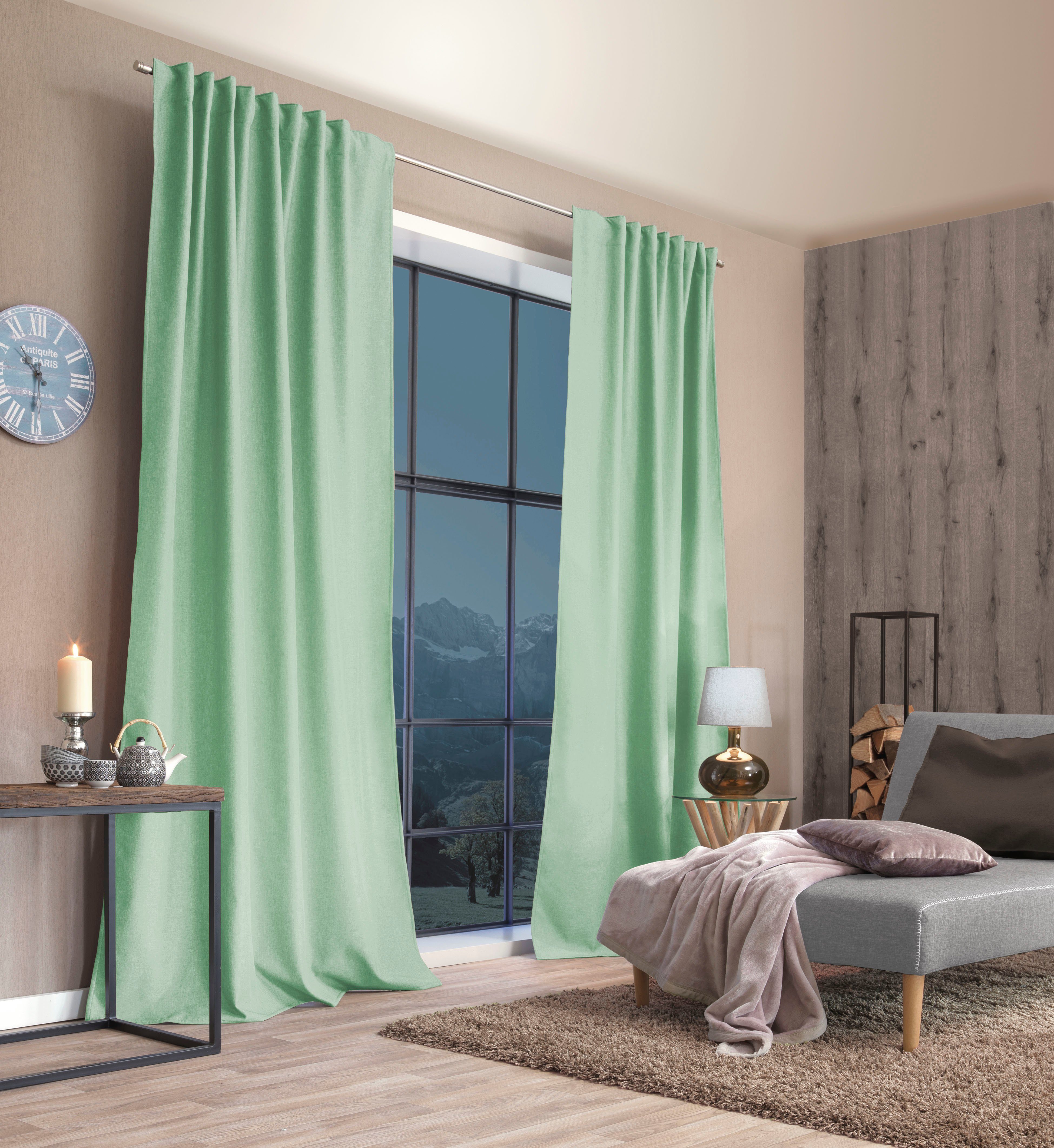 Home Basics Vorhang ESKIMO, Multifunktionsband (1 St), blickdicht, Thermostoff Uni ESKIMO