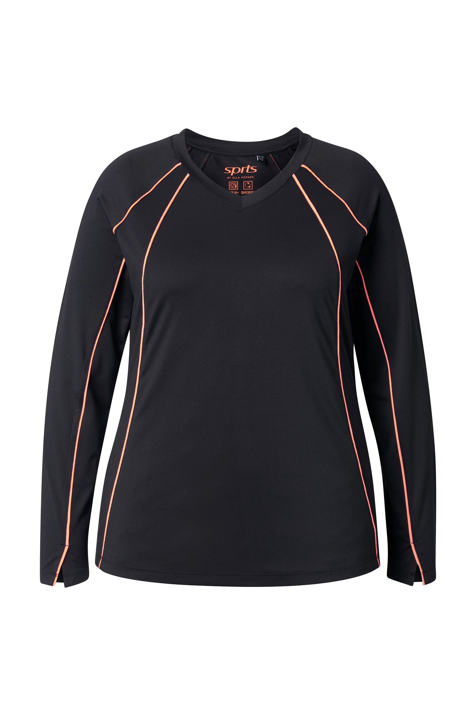 T-Shirt Funktionsshirt LSF 50+ Slim V-Ausschnitt Langarm