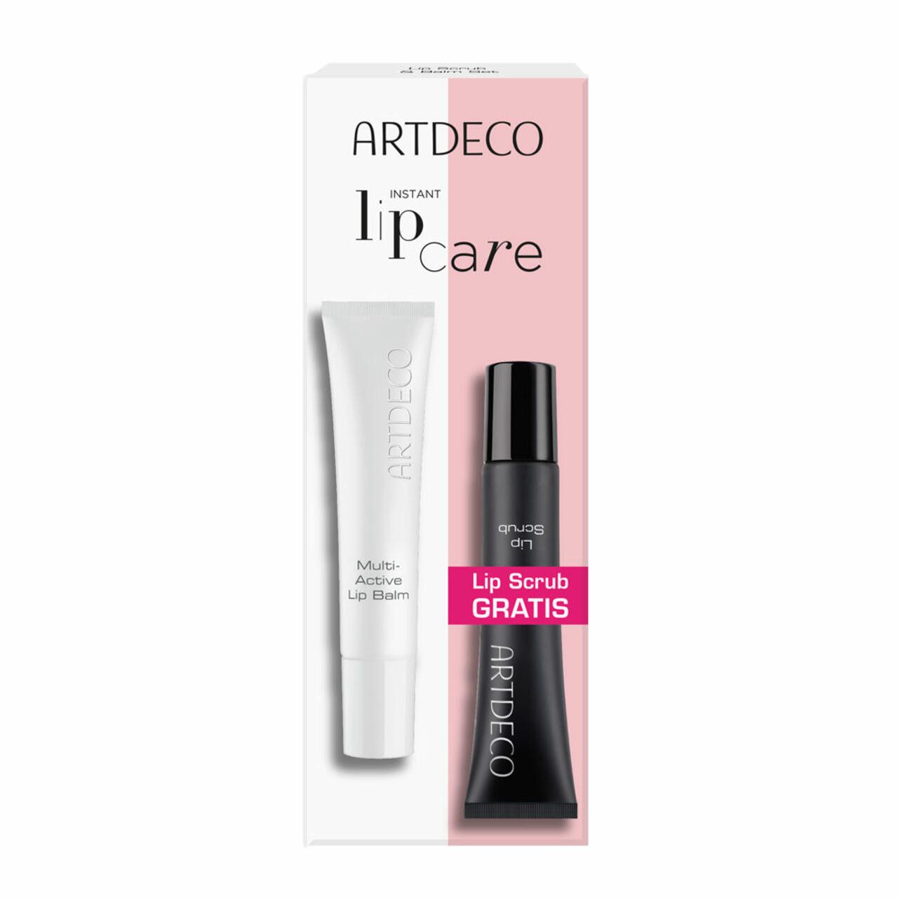 Make-up Lip Scrub & Balm Set = Lip Scrub 8 ml + Multi-Active Lip Balm 8 ml