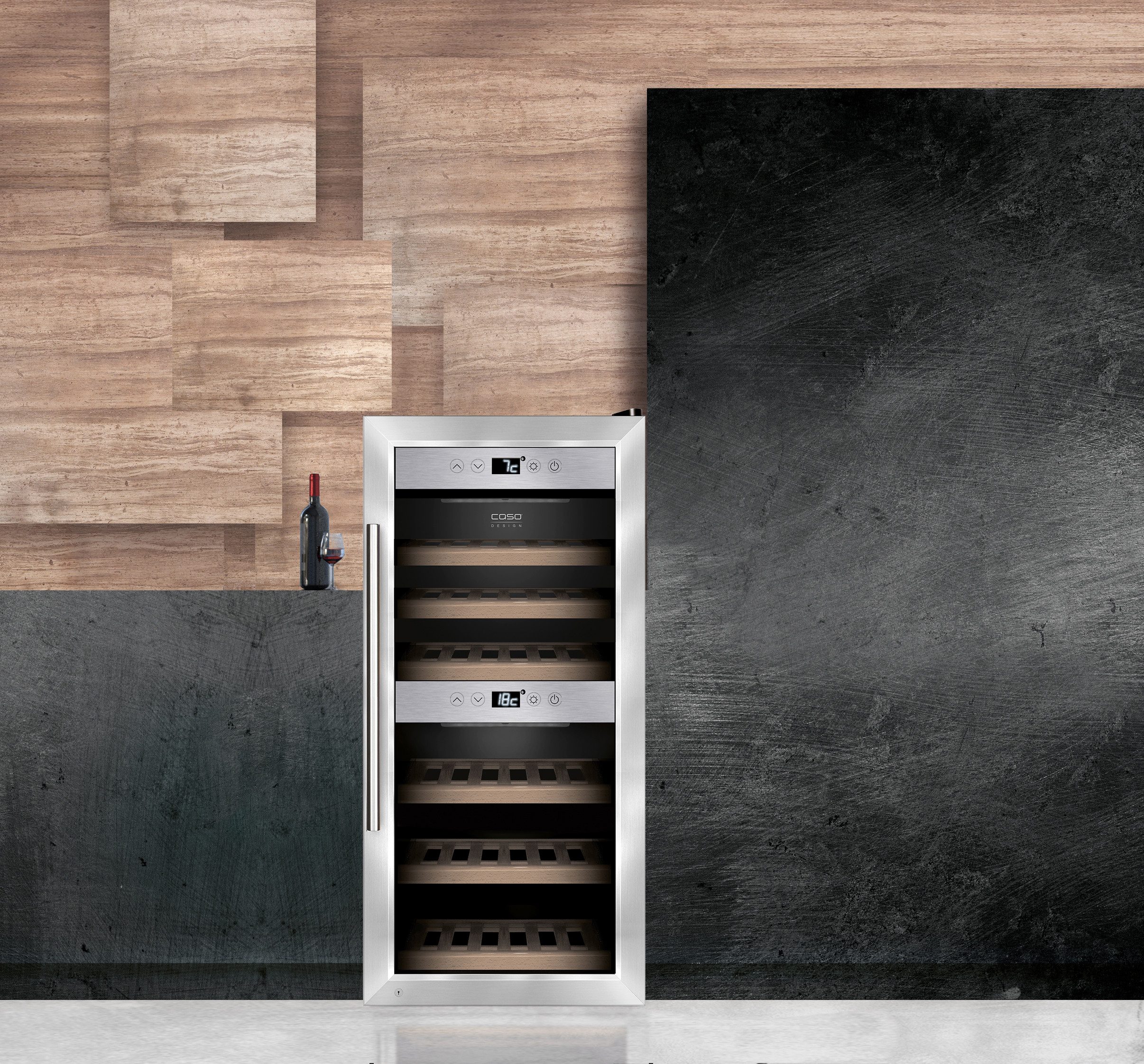 Caso Weinkühlschrank 719, WineComfort 240 Smart, für 24 Standardflaschen á 0,75l