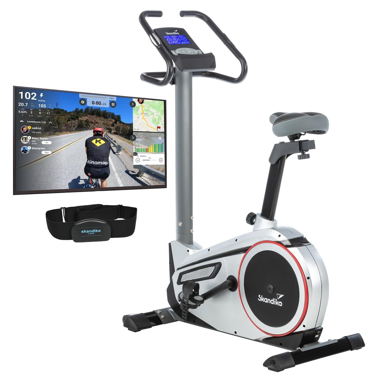 Heimtrainer Fahrrad Morpheus, Ergometer für Zuhause, Fitnessbike bis 150 kg