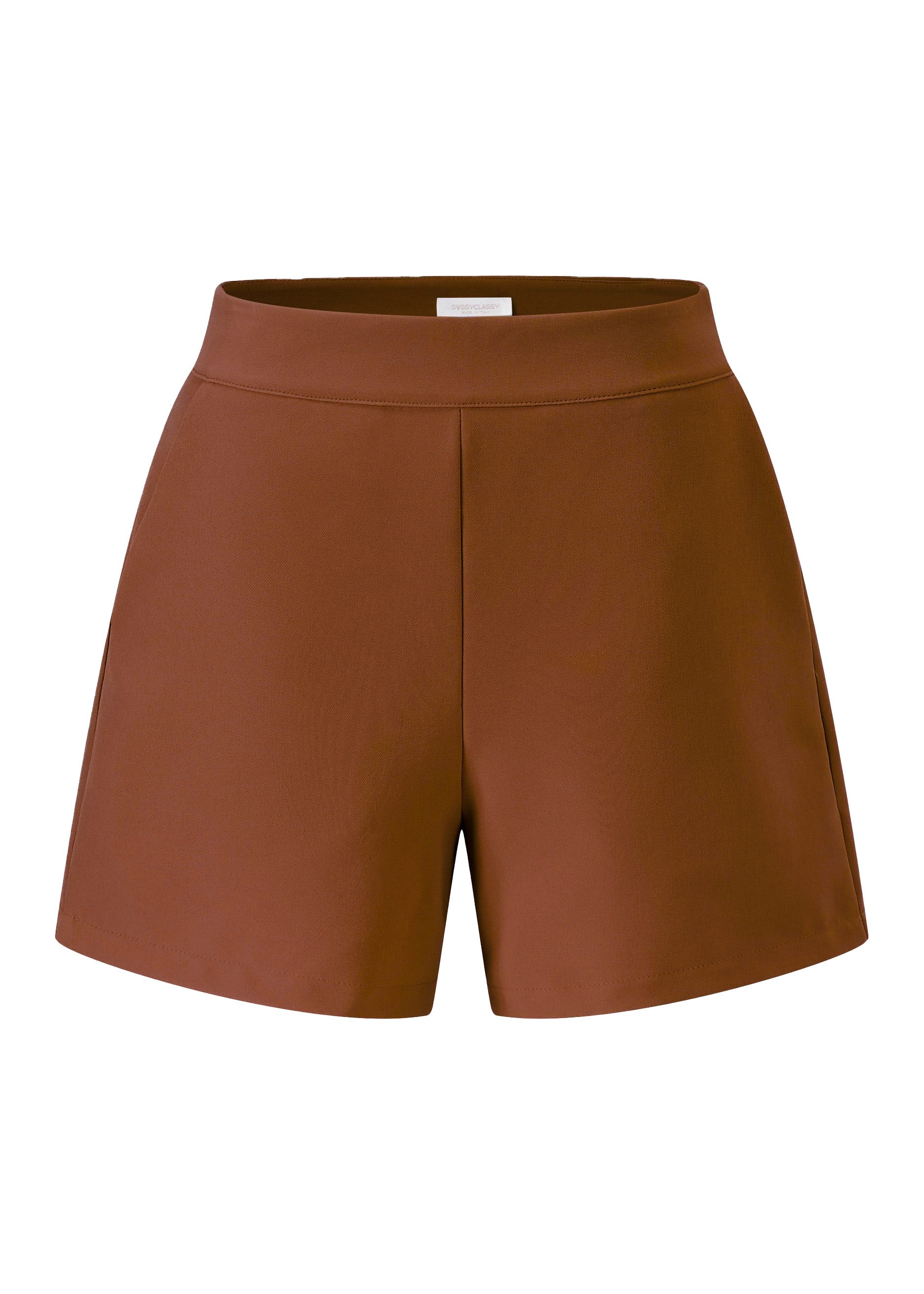 SASSYCLASSY Shorts Figurbetonte Shorts Damen Elegant Sommer Winter High-Wai günstig online kaufen