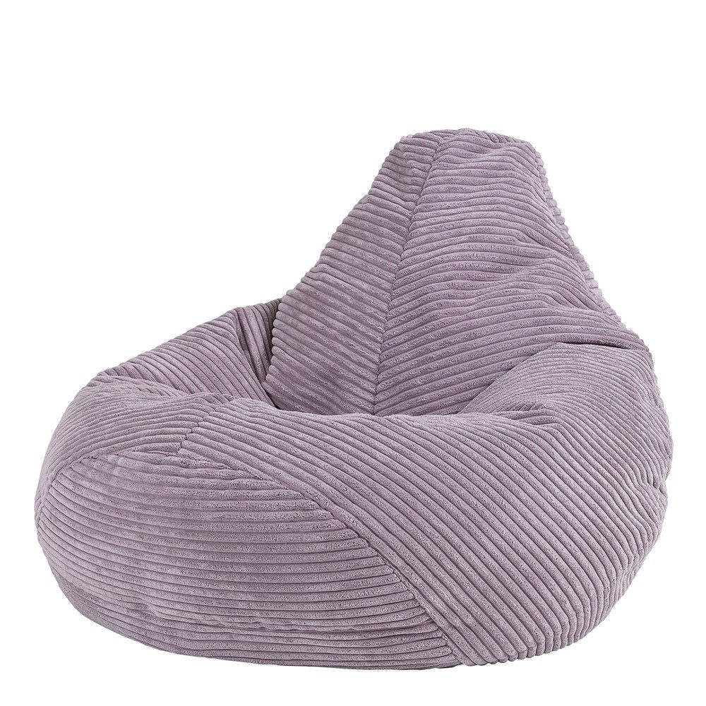 Sitzsack Sitzsack Sessel aus Cord Flauschig für Kinder „Dalton"