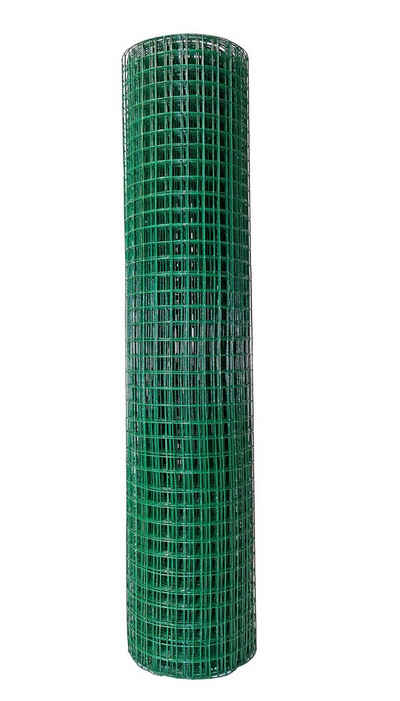BigDean Zaun »Volierendraht Grün 0,5x5 m Maschendraht 12,7x12,7mm Drahtgitter«