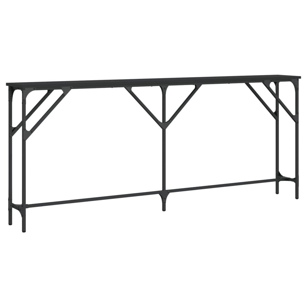 vidaXL Beistelltisch Konsolentisch Schwarz 180x23x75 cm günstig online kaufen