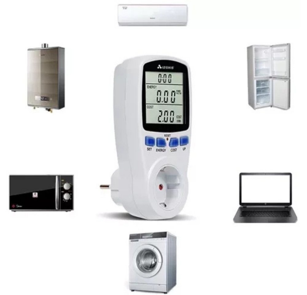 Thumbnail - IZOXIS Stromverbrauchszähler Verbrauchsmesser Wattmeter, Spar-Set, 1-tlg., praktisch sparend, Misst den Energieverbrauch