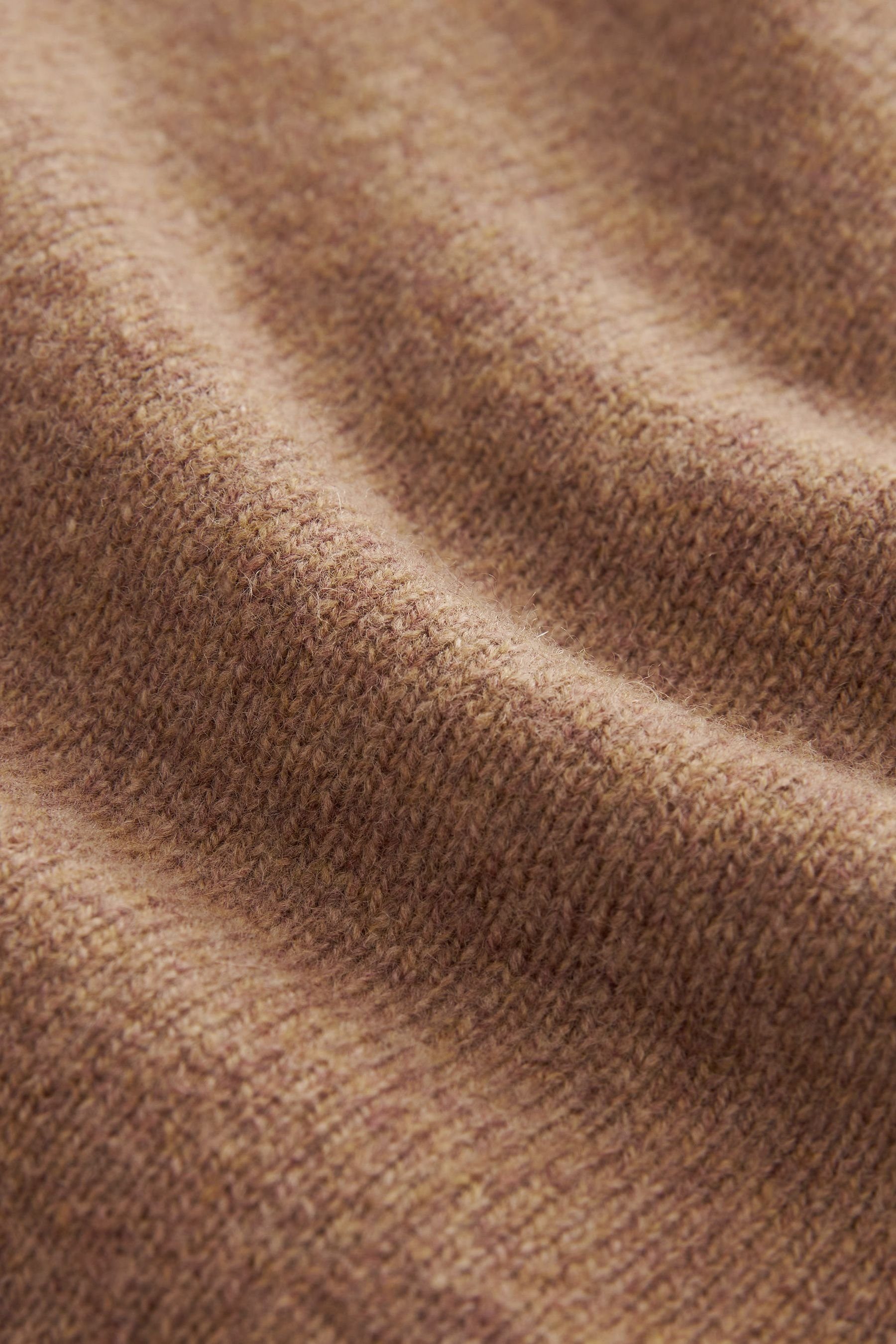 Asymmetrischer Premium-Pullover 100 % Next Brown (1-tlg) Strickpullover Camel Lammwolle