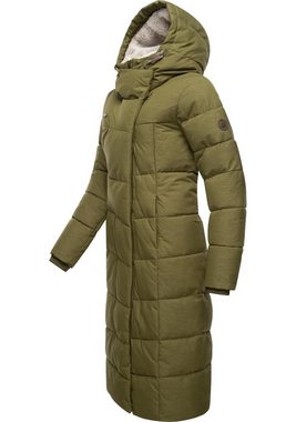 Ragwear Steppmantel Pavla Extralong zeitloser, wasserdichter Damen Wintermantel