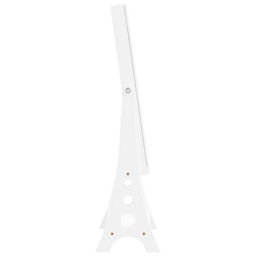 vidaXL Spiegel Schmuckschrank mit Spiegel & LED-Beleuchtung Freistehend Weiß (1-St)