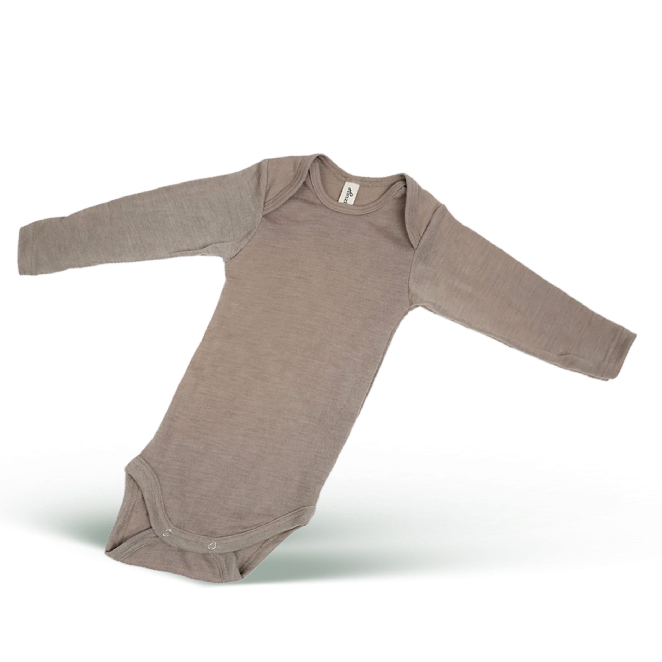 Hinzling Langarmbody Wolle Seide Body Baby – Weicher Body aus Merinowolle & Seide
