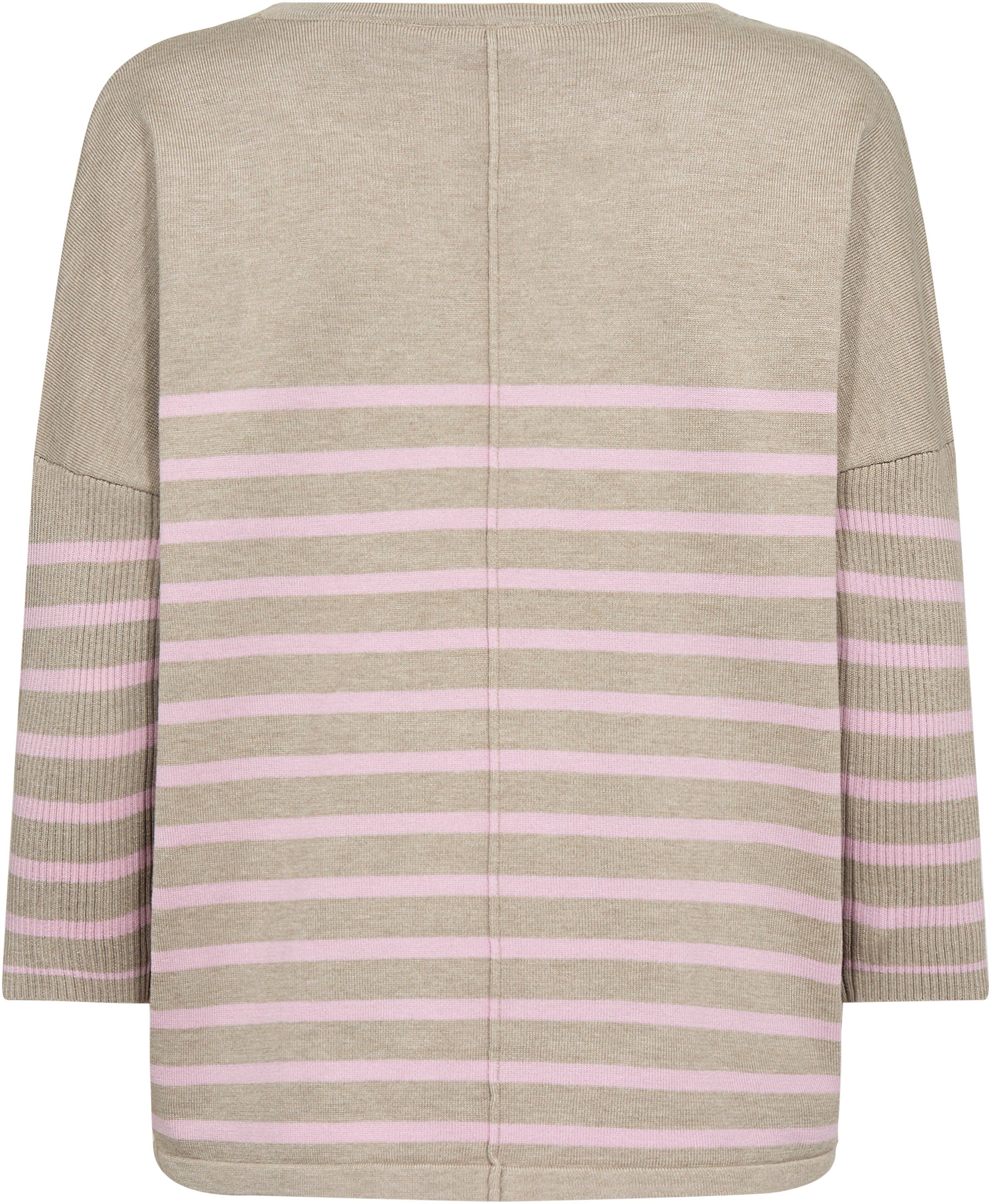 Saint Tropez Strickpullover MilaSZ R-neck Stripe Oversize Fit, Feinstrick, günstig online kaufen