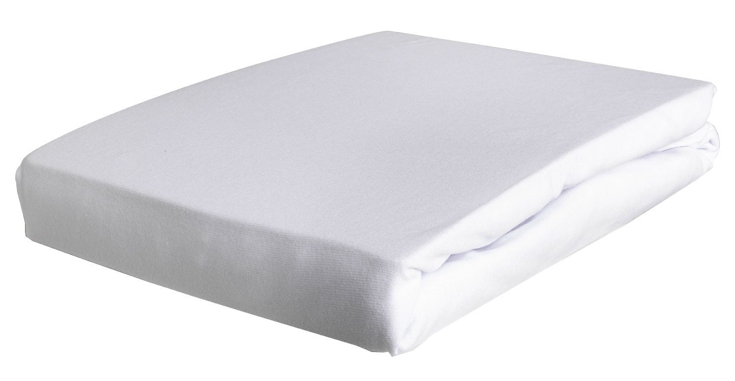 Wülfing Spannbettlaken TOPPY, für Topper, Weiß uni, 140 x 200 cm, Baumwolle, (1 Stück)