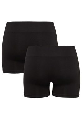 ONLY Leggings Elastische Mini Leggins Shorts 2-er Pack Hotpants Hose ONLVICKY (2-tlg) 3916 in Schwarz