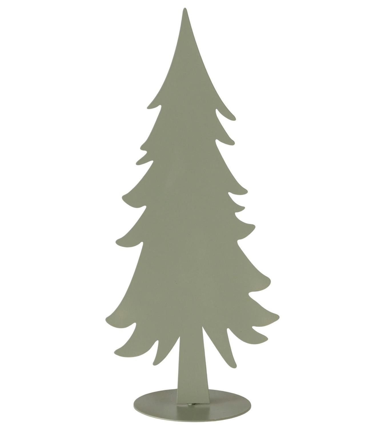 BOLTZE Dekobaum Deko-Tannenbaum WALDAN, Mintgrün, Metall (1 St), Standfuß mit Ø 15 cm, B 22 x H 51 cm