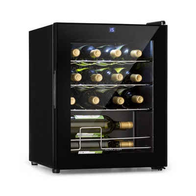 Klarstein Weinkühlschrank Shiraz 16 Uno Weinkühlschrank 42l Touch-Bedienfeld 131W 5-18°C, für 16 Standardflaschen á 0,75l,Wein Flaschenkühlschrank Weintemperierschrank Weinschrank Kühlschrank