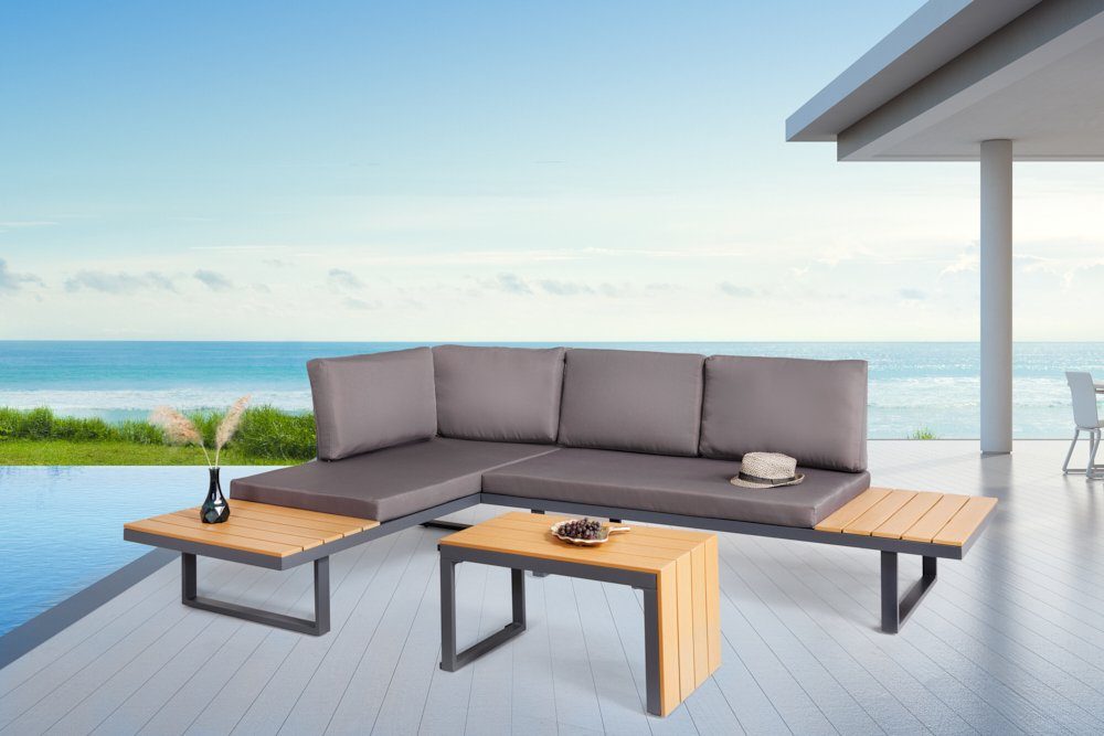 riessambiente Sitzgruppe MODULAR LOUNGE 250cm anthrazit / grau
