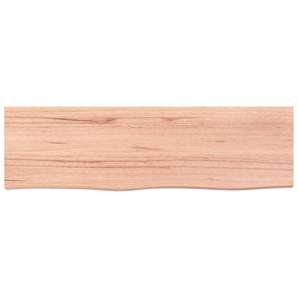 vidaXL Waschtisch 100 x 30 x 4 cm Waschtischplatte Hellbraun 100x30x4 cm Massivholz Beha