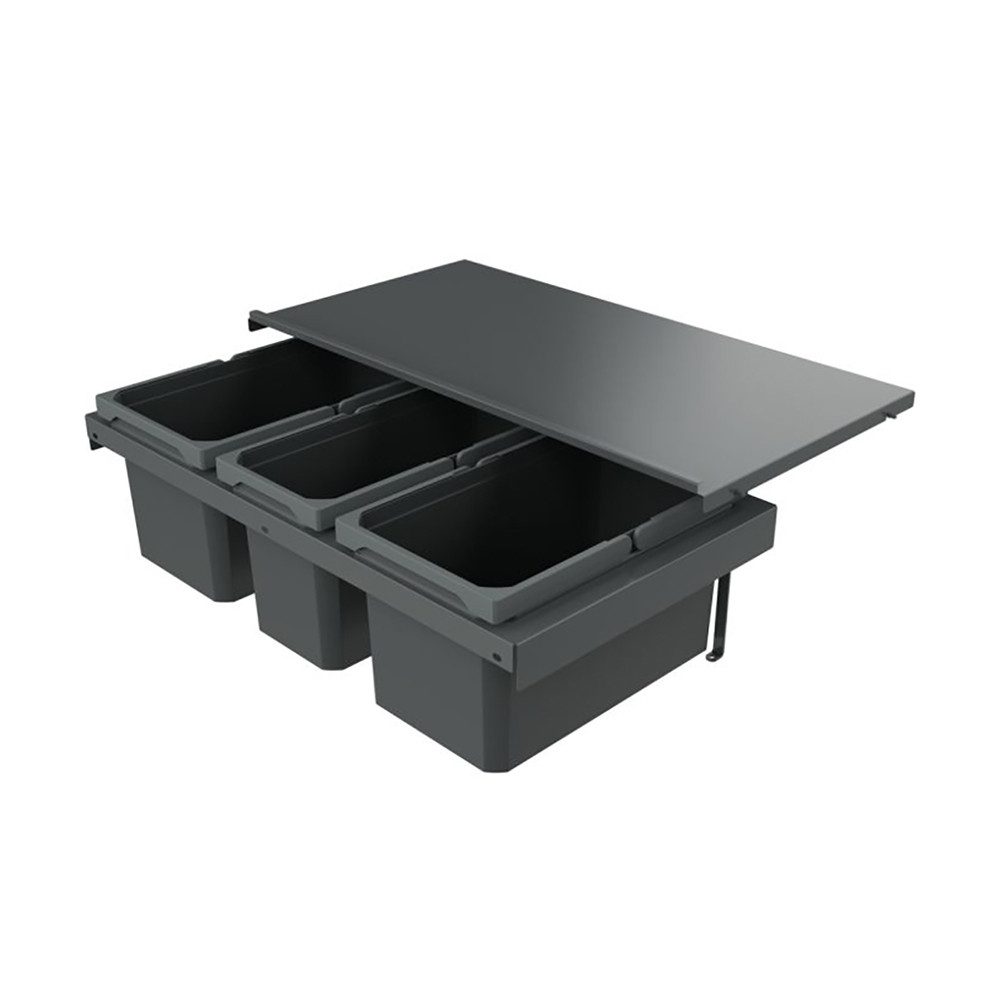 Naber Einbaumülleimer Abfallsammler Cox Stand-UP® 250 S/800-3, für vorhandenen Auszug, anthr