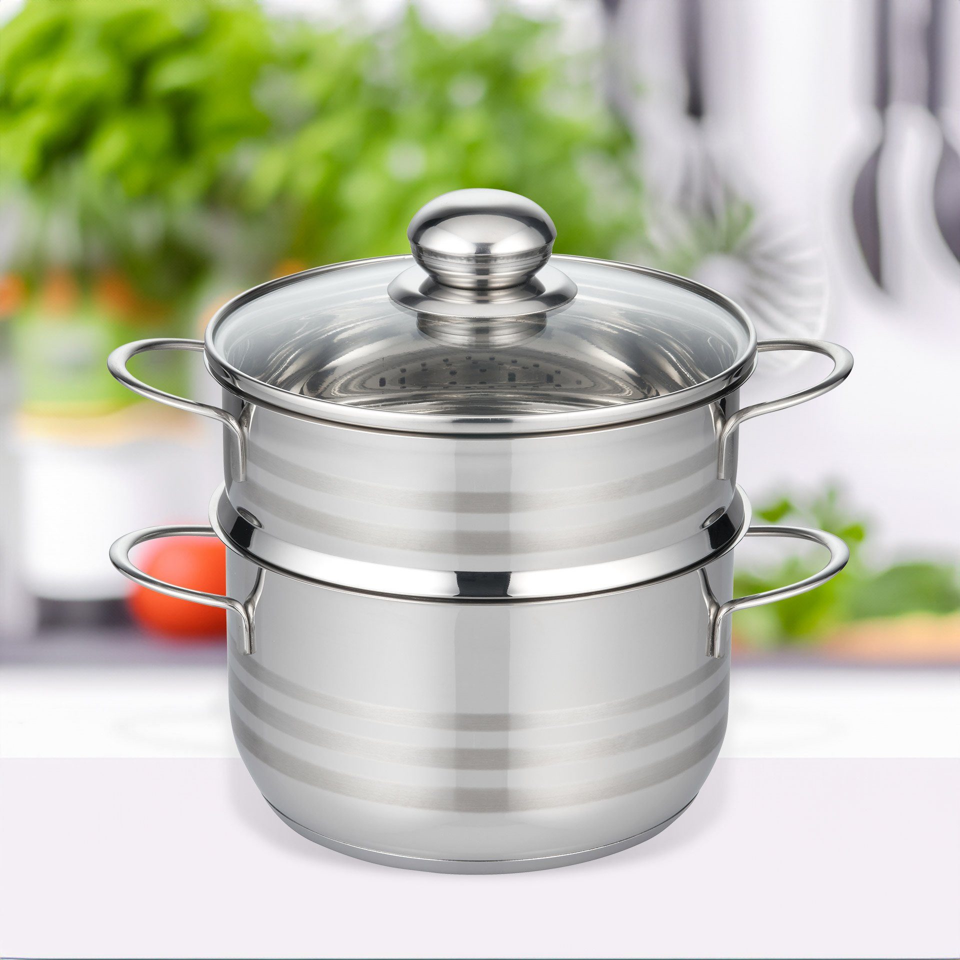 Elo Dampfgarer Steamer, Edelstahl Kochtopf, Induktionsdampfgarer