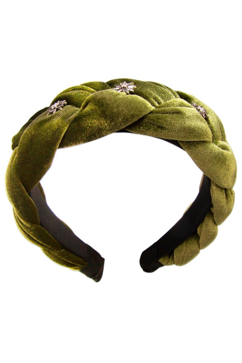 Alpenflüstern Schmuckset Haarreifen - EDELWEISS – Bild 3 von 4