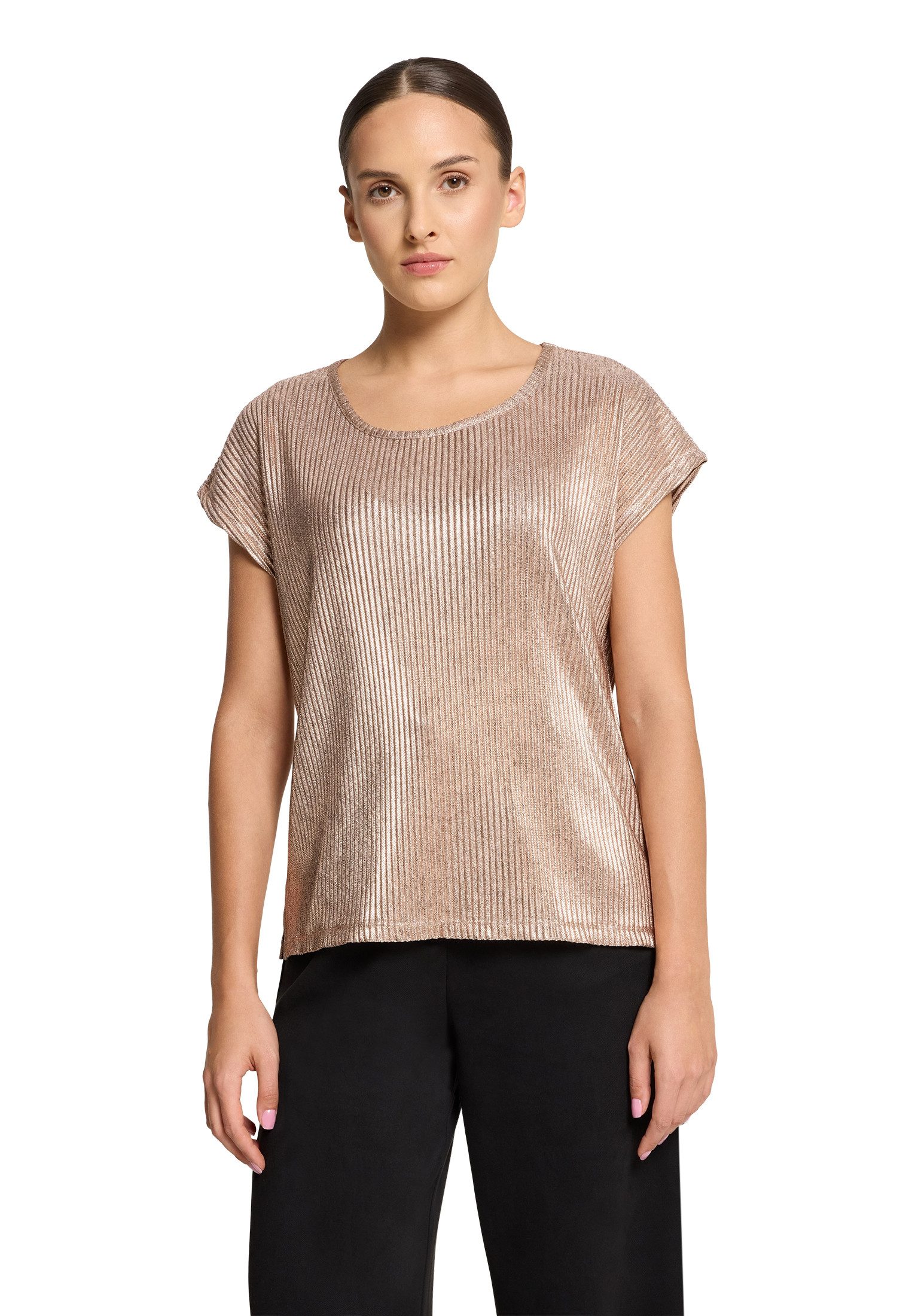 Kurzarmshirt Betty Barclay Damen Casual-Shirt mit Glanzeffekt