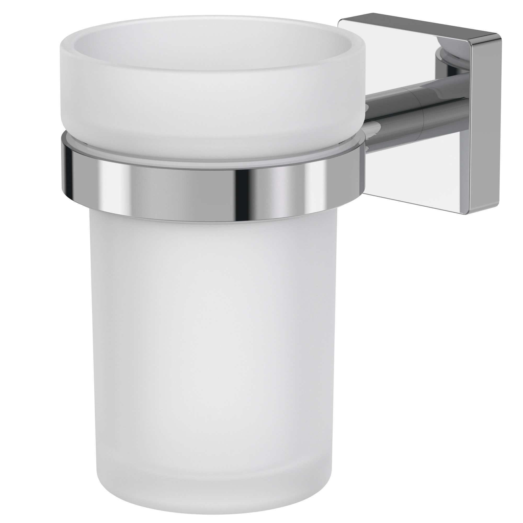 Lenz Zahnbürstenhalter RAIN, Kleben oder Bohren, Große Abdeckplatte