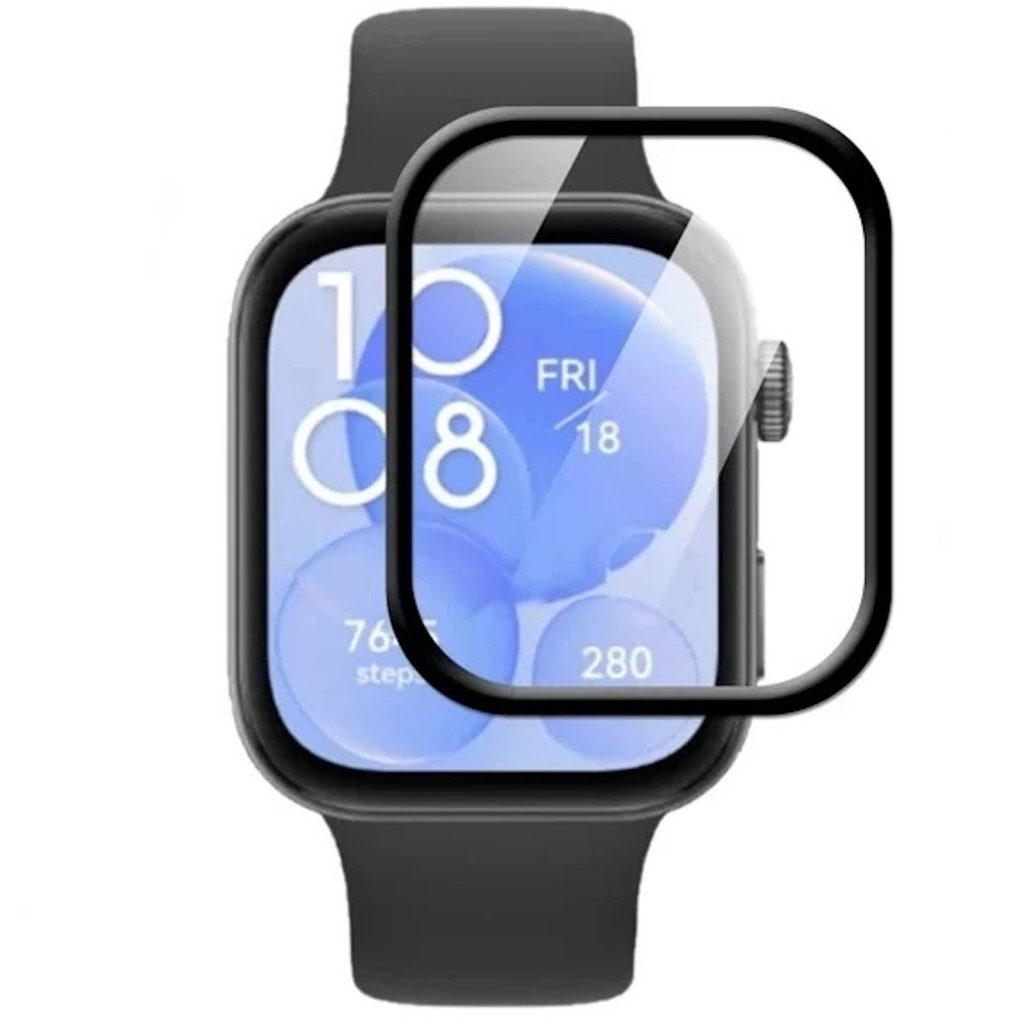 Wigento Smartwatch-Hülle Für Huawei Watch D2 Plexiglas Display HD Full Schutz Folie Transparent, HD Plexiglas Schutzfolie