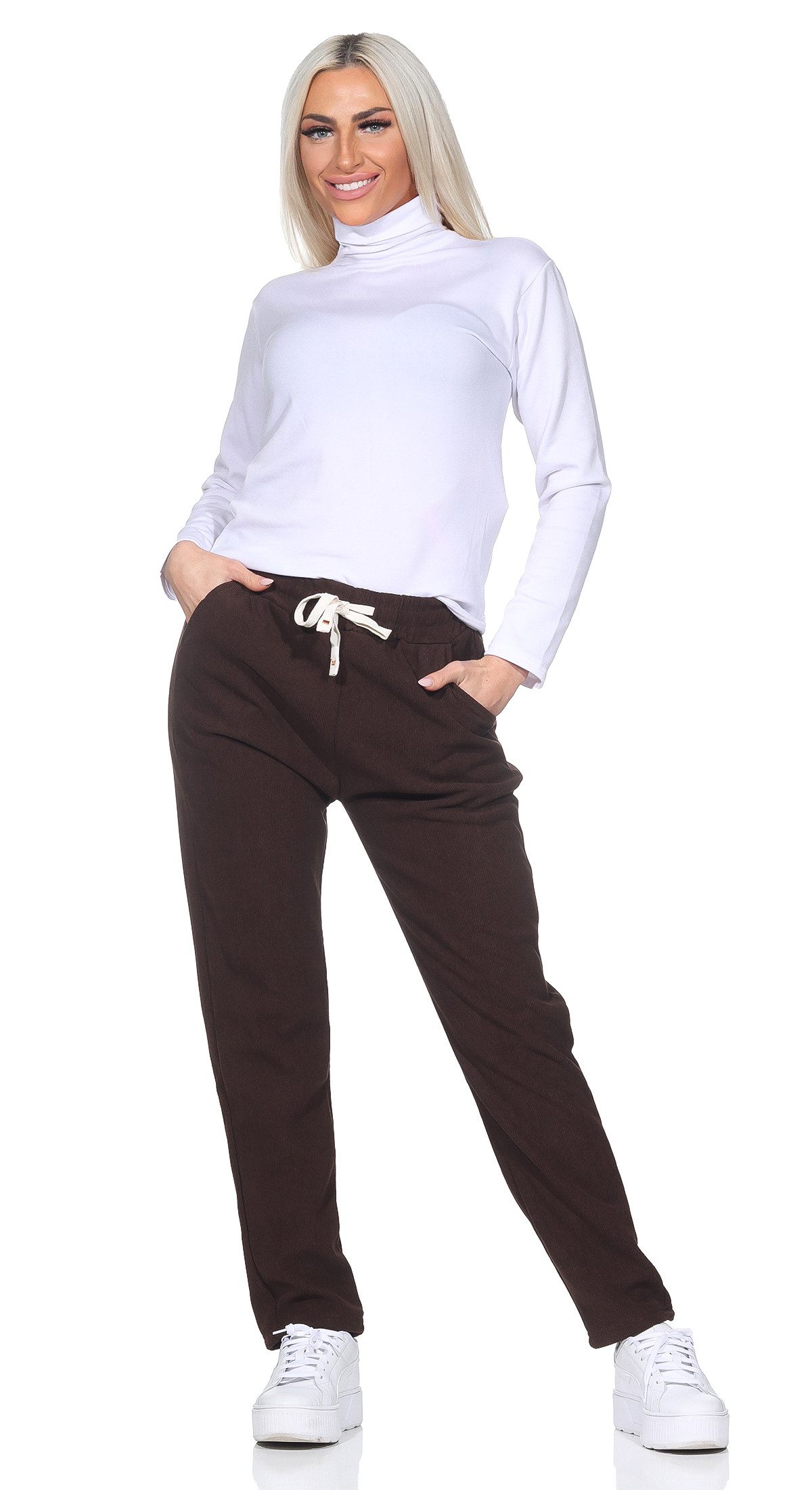 OriginalYou Cordhose Cordhose Damen Freizeithose warme Übergangshose Fleece günstig online kaufen