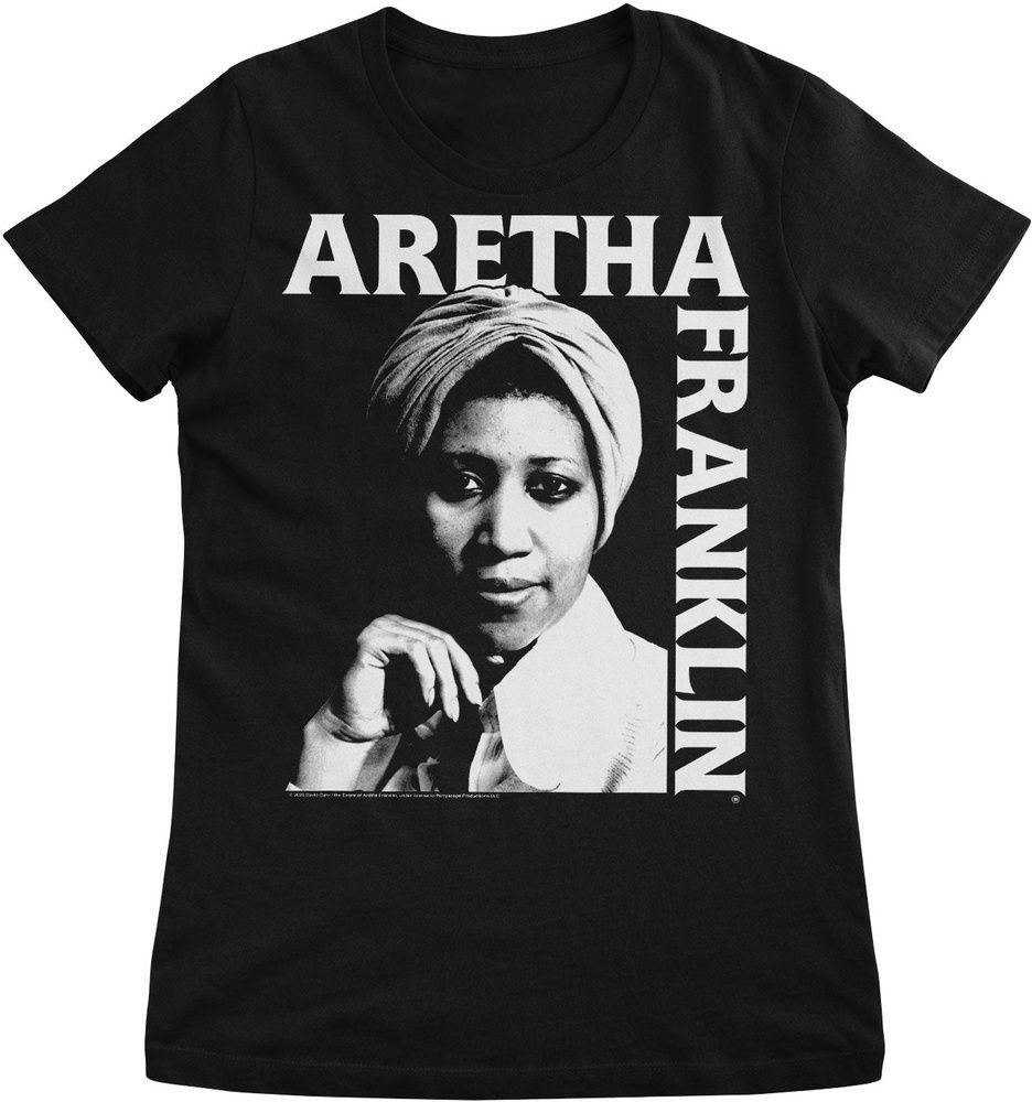 Aretha Franklin T-Shirt Portrait Girly Tee