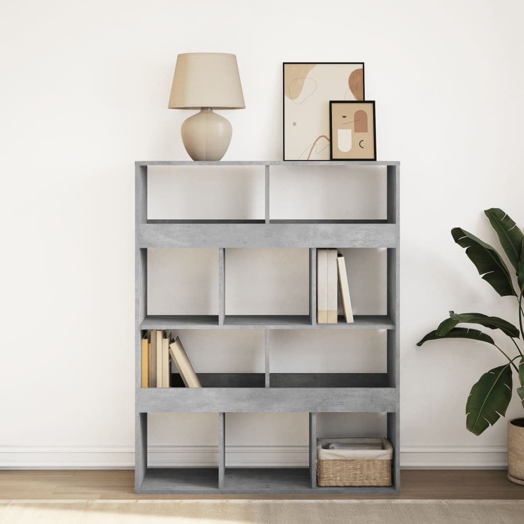 vidaXL Bücherregal Bücherregal Betongrau 100x33x125,5 cm günstig online kaufen