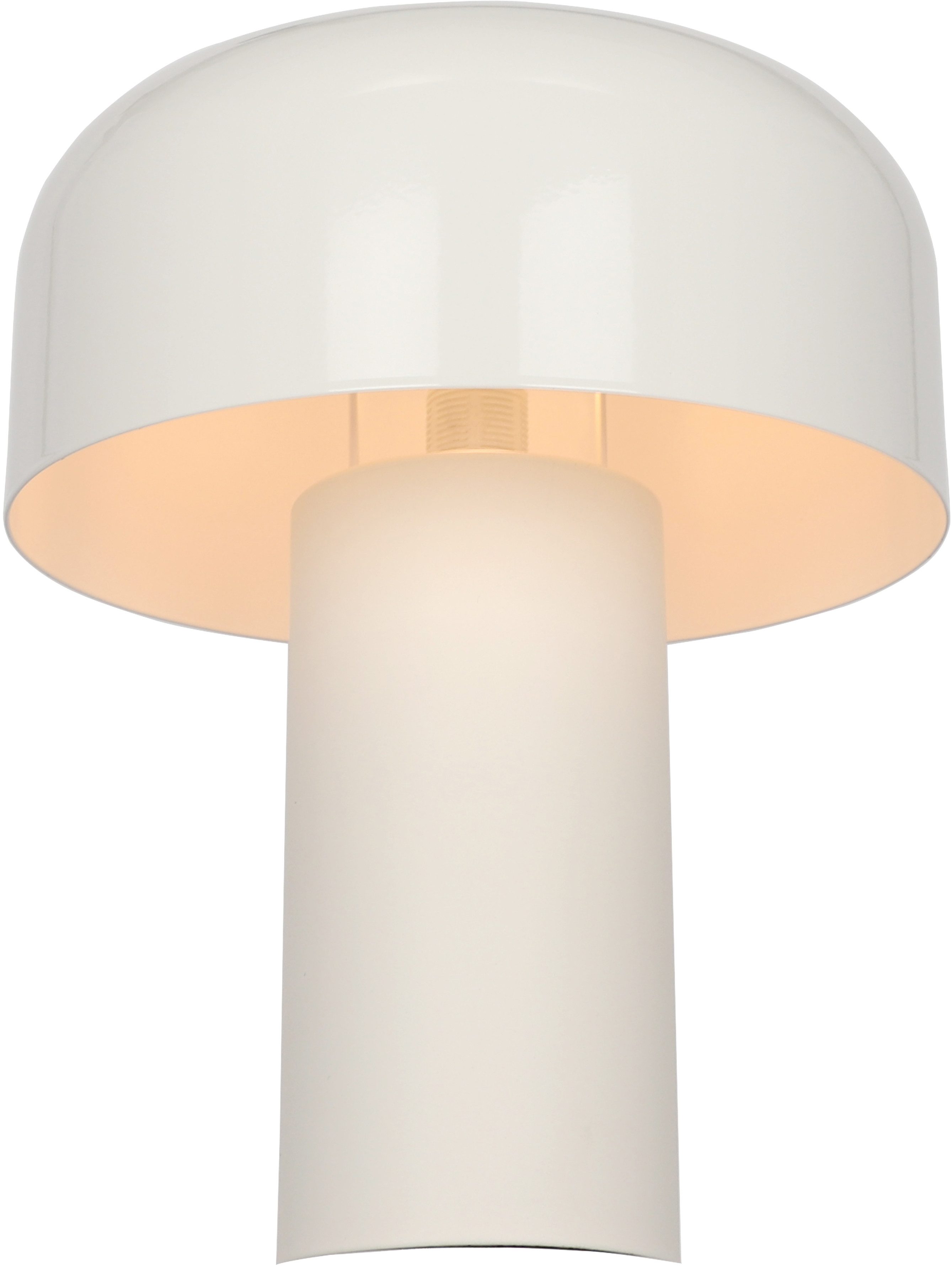 OTTO home Tischleuchte Jorre - Pilzlampe, Leuchtmittel wechselbar, ohne Leuchtmittel, zweifarbig - matt & glänzend, Pilzleuchte, Tischlampe, Pilzform, E14