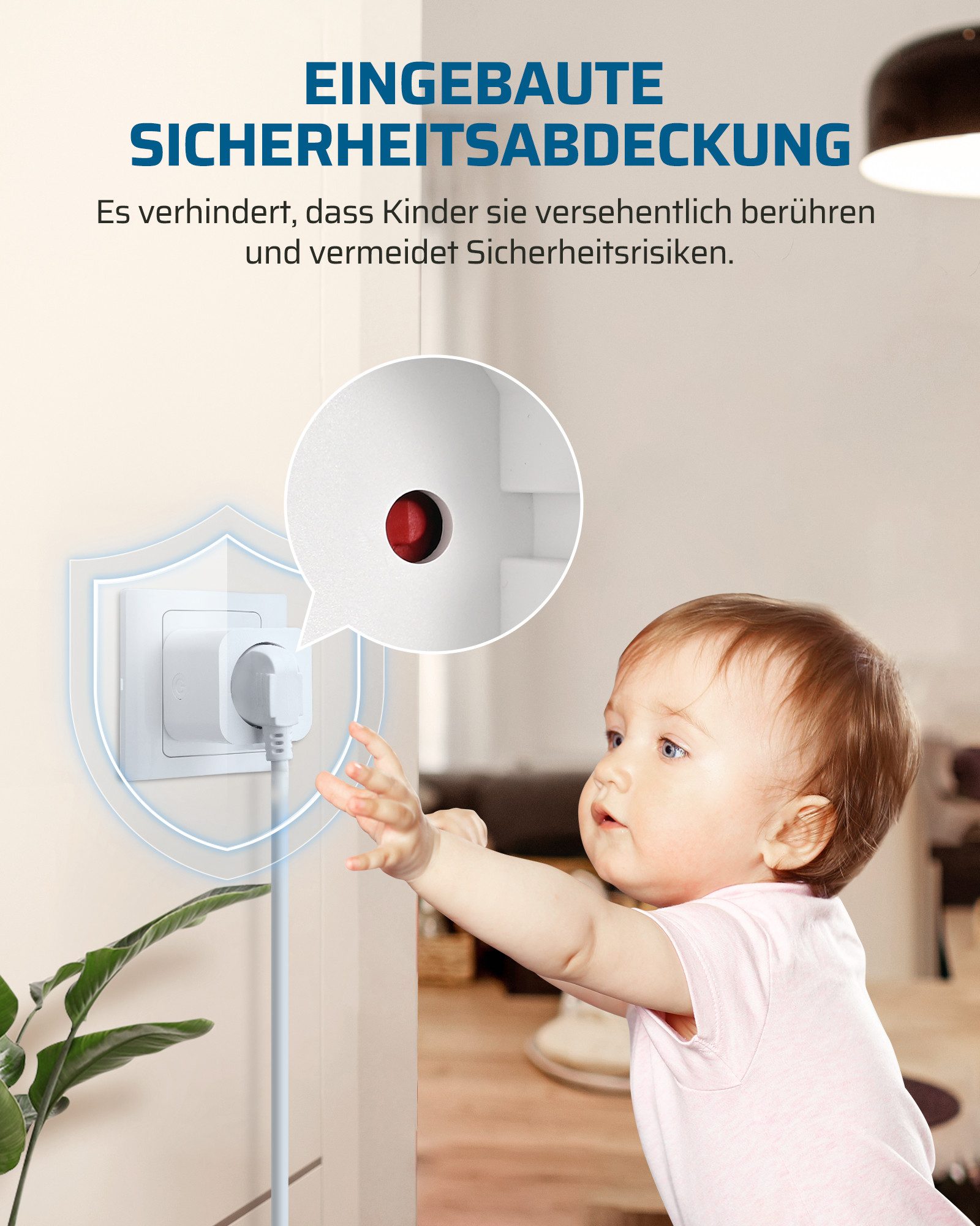 DEWENWILS Funksteckdose mit Fernbedienung, max. 3680 W, 4-St., Erweiterbarer Lichtschalter für Feiertagsdeko, 30M Reichweite – Bild 4 von 5
