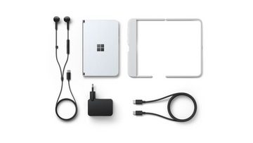 Microsoft MICROSOFT Surface Duo 256 GB LTE (ohne Vertrag), Convertible Display Smartphone (8.1 Zoll, 256 GB Speicherplatz, Bis zu 4K MP Kamera)