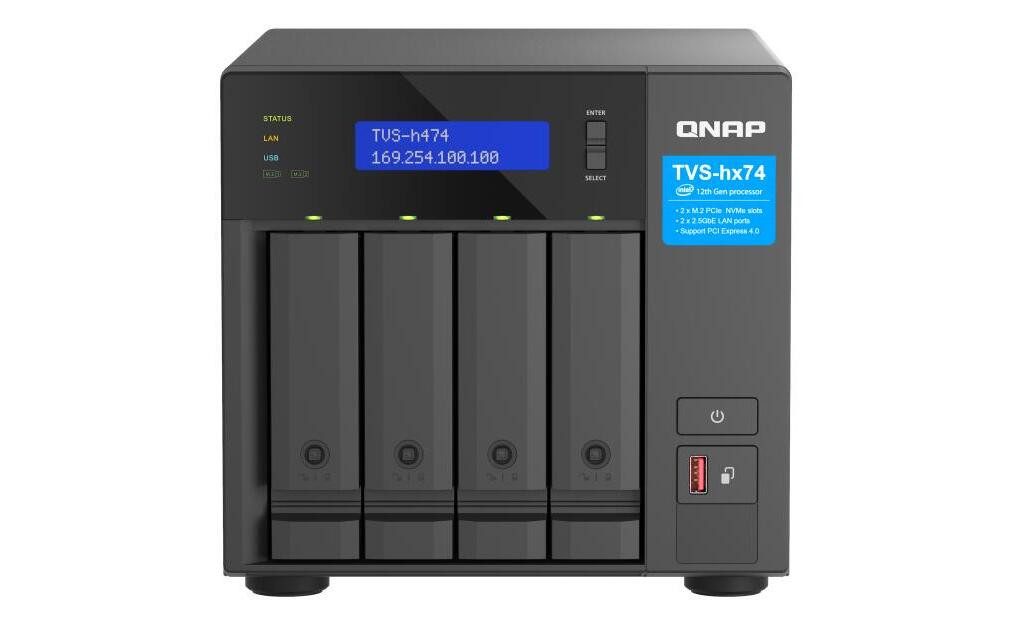 QNAP QNAP TVS-h474-PT-8G NAS-Gehäuse