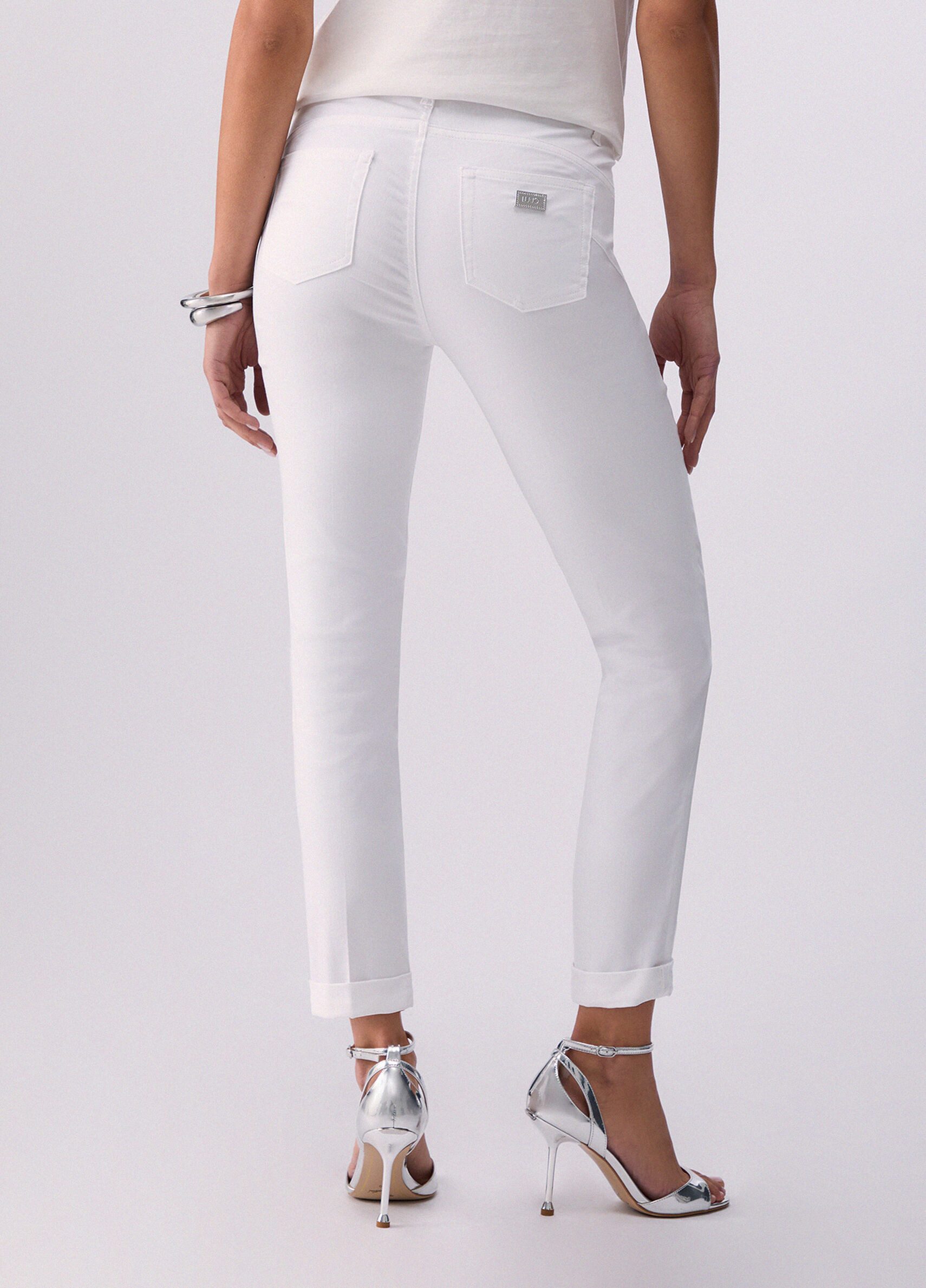 Liu Jo Stoffhose - Skinny-Hose Damen - Stoffhose - weiße Hose Damen