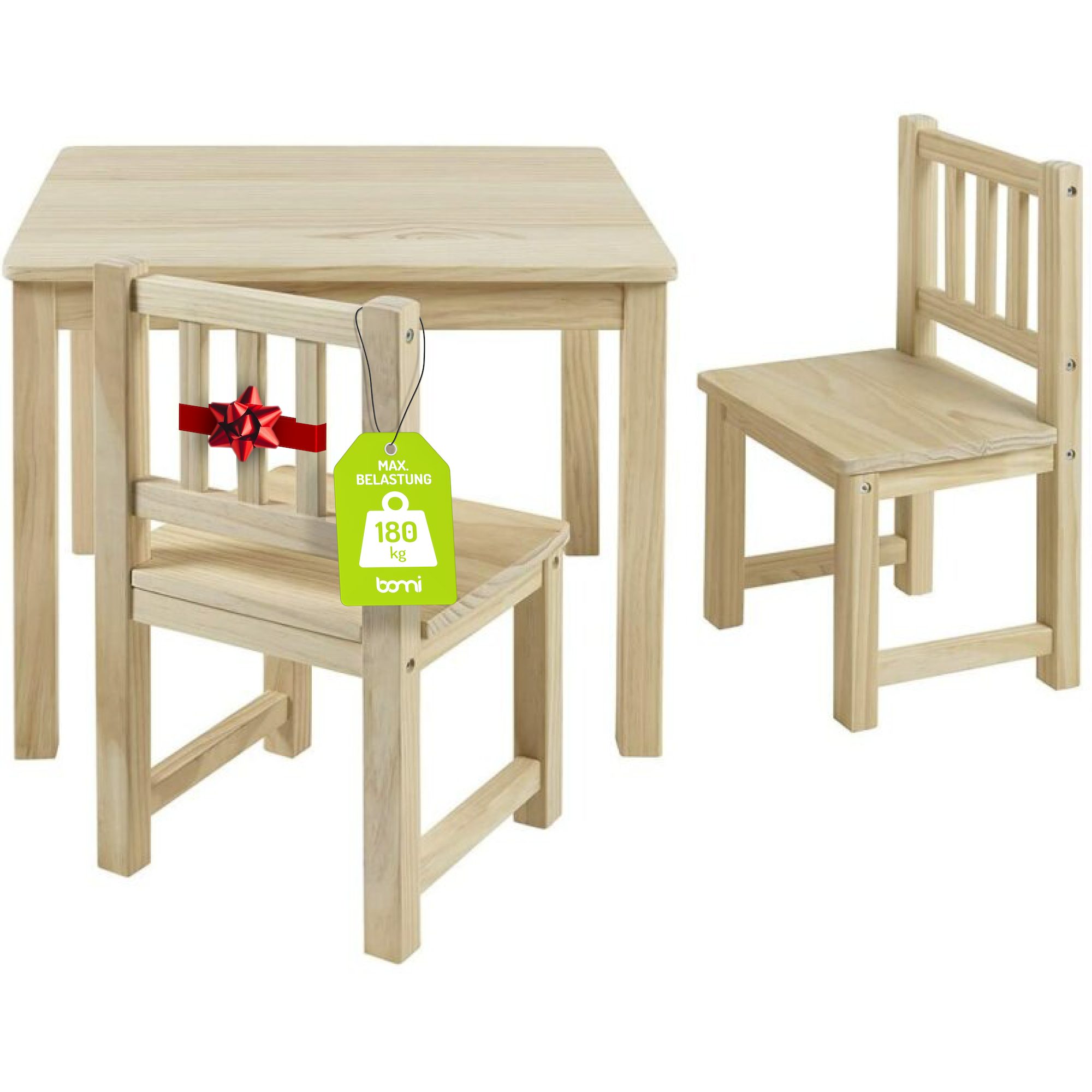 BOMI Kindersitzgruppe Holzsitzgruppe Amy, (Set, 3-tlg., oder 5 tlg. erhältl günstig online kaufen