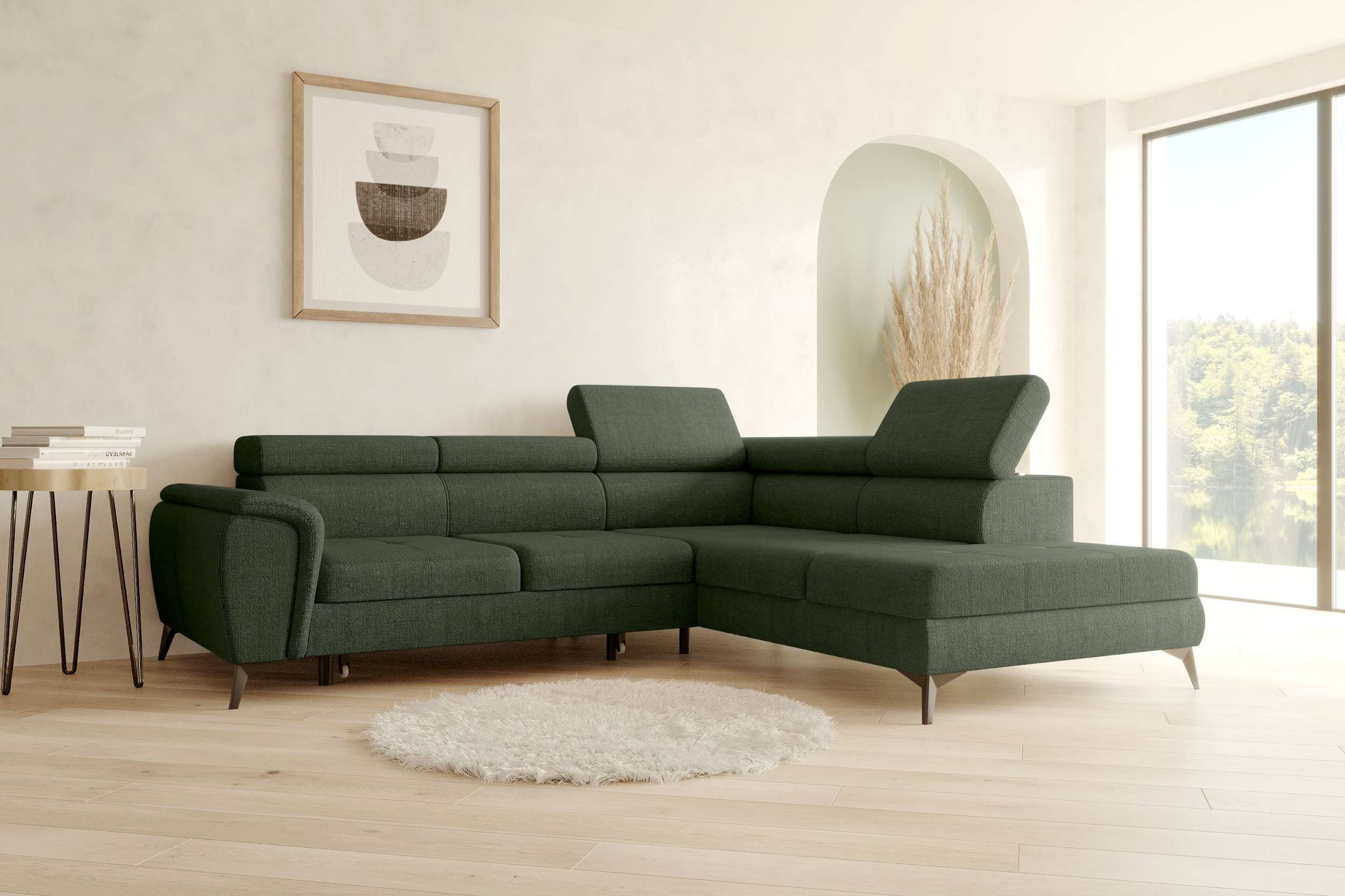 99rooms Ecksofa Parma, Sofa, L-Form, Rundumbezug aus weichem Velours VOGUE