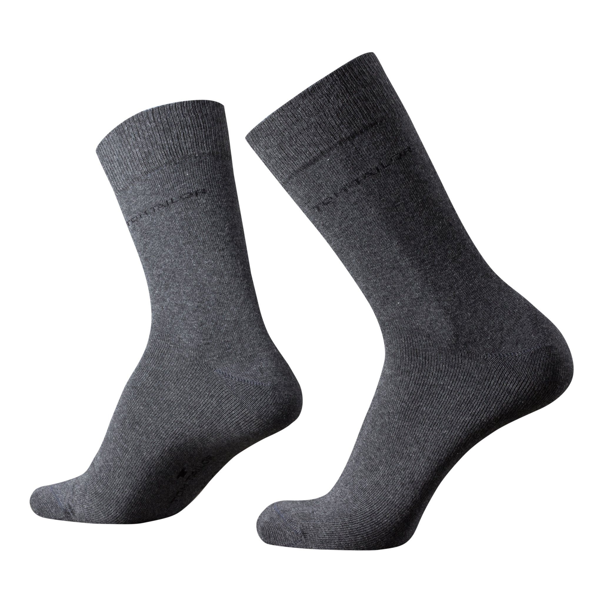 Tom Tailor Sneaker Socken 4er Pack - Schwarz, Größe 39-42, Aus Baumwolle, Atmungsaktiv